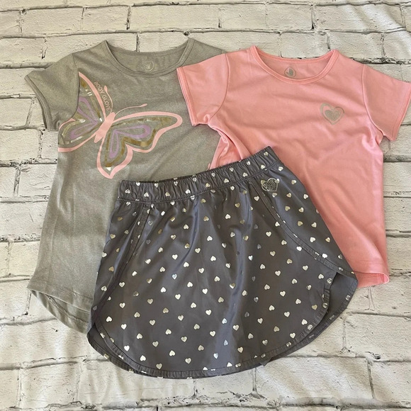 NWOT Girl’s Body Glove 3 piece matching skort & two athletic shirts, siz… - Picture 1 of 5